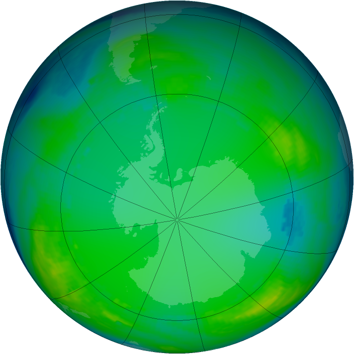 Ozone Map 1980-07-13